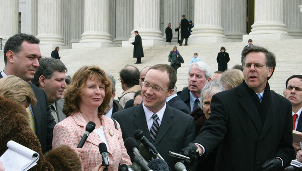 Current IJ president Scott Bullock with Susette Kelo